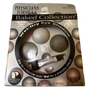 Physicians Formula Baked Smokes 3693 Eye Shadow 07oz NEW Wet Dry Hypoallergenic